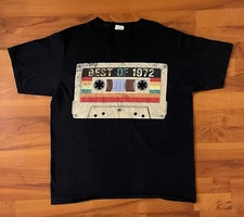 Rare Port and Company Best of 1972 Casstte T-shirt Size L