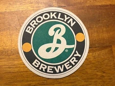 Brooklyn Brewery Ale Double Sided Cardboard Coaster “There’s Wind in our Ales”