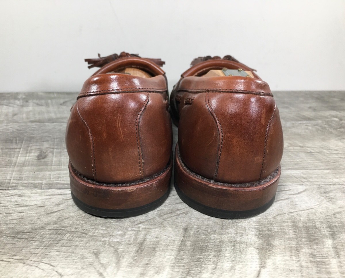 Allen Edmonds Cody Men\'s Brown Leather Tassel Slip-on Loafers-Size 9.5 D Allen Edmonds  main image 2
