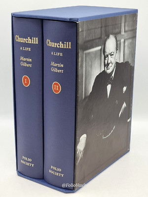 Churchill, Ein Leben - 2 Bde. - Martin Gilbert - Folio Society - 2004 1. Aufl. - sehr guter Zustand