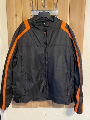Revolution Gear Black & Orange mens Jacket Size 5XL NWOT