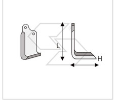 20 x ZAPPETTE ZAPPE SQUADRO FRESA MASCHIO B H142 L215 PIATTO 80x8 FORI INT 56