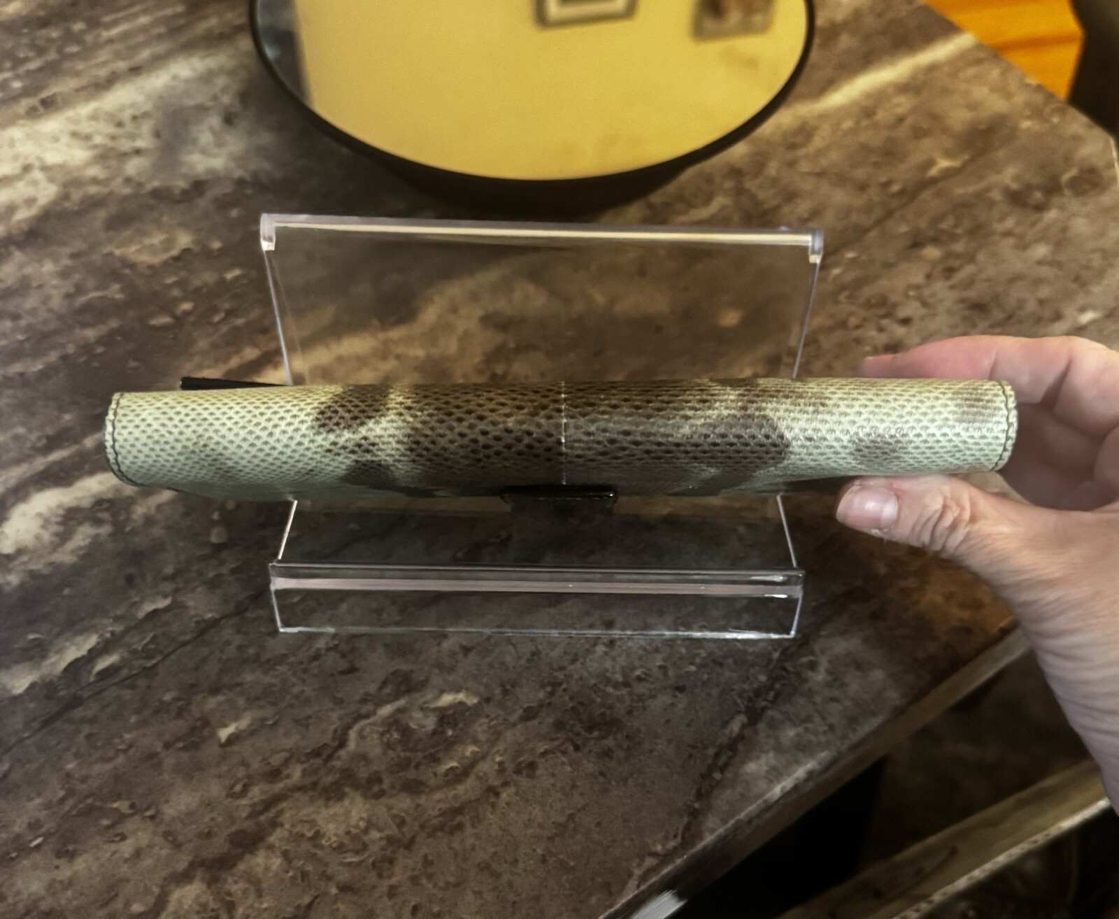 STUNNING Authentic Gucci Green Python Snakeskin L… - image 7