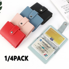 RFID Blocking ID Credit Card Holder 26 Cards Slim PU Leather Pocker Case Wallet