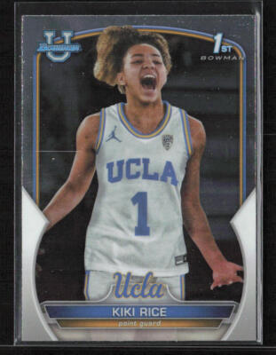 2022-23 Bowman University Chrome #24 Kiki Rice UCLA Bruins