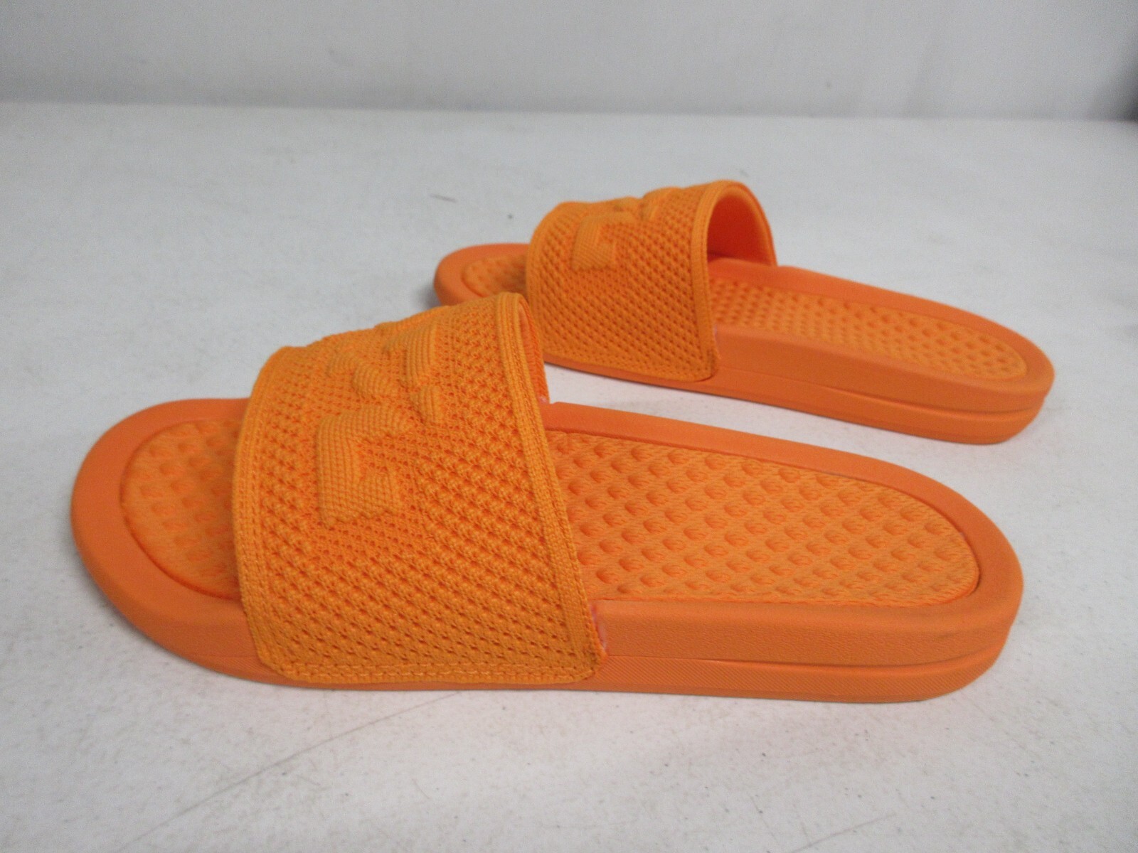 APL Athletic Propulsion Labs sandalo uomo taglia 6 Techloom grande logo slide arancione