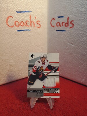 2019 SP Authentic Profiles Thomas Chabot Worn Relic Ottawa Senators