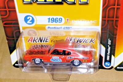 1969 Pontiac GTO Orange Arnie Beswick JUDGE Racing Champions Die