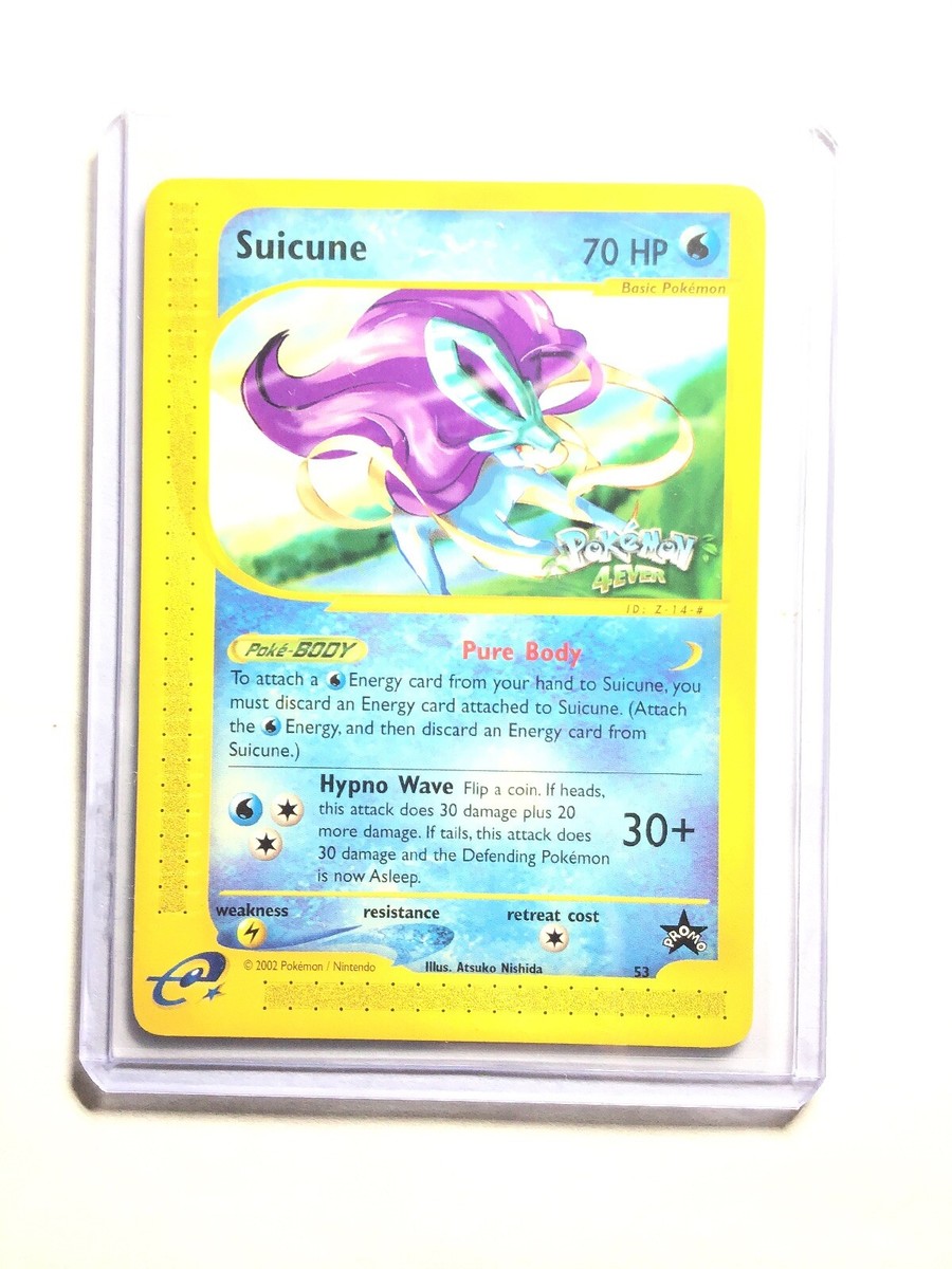 NM Pokemon SUICUNE Card BLACK STAR PROMO Set #53 Wizards of the Coast