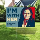 Kamala Harris 2024 Yard Sign - Coroplast I'm With Her Sign, Harris For President