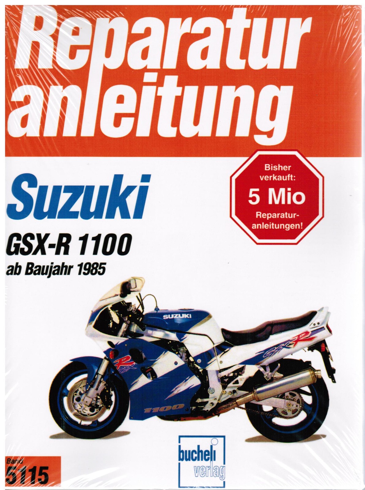 Thumbnail - Buch Reparaturanleitung Suzuki Gsx-r 1100 / Gsx-r1100 Ab Baujahr 1985
