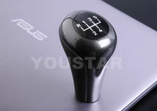 UNICUS Italian 1x Leather Weighted Grey Gloss 5 Speed Gear Knob for BMW M Sports