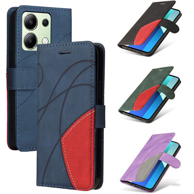 Splice Leather Wallet Phone Case for Oppo A60 A78 A58 A5 A74 A16 A40 A57 A93 A73