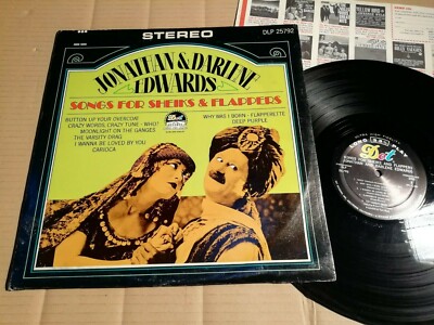 JONATHAN & DARLENE EDWARDS - SONGS FOR THE SHEIKS & FLAPPERS - LP - DOT 1967