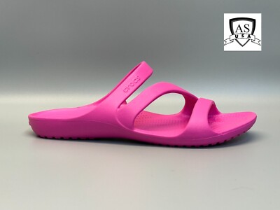 Crocs Kadee II Sandals Electric Pink NWT Barbie Women's Size 10 NWB (206756-6QQ)