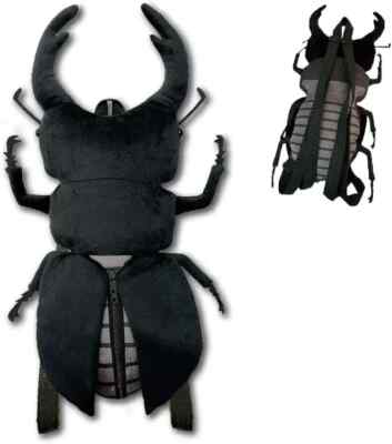 Insect Backpack Stuffed Toy Giant stag beetle Black about 45cm Plush from Japan