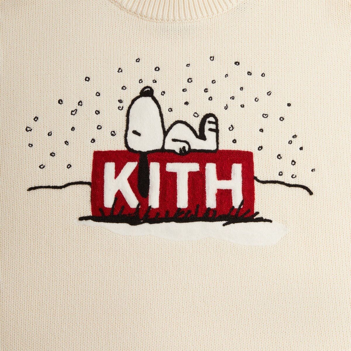 Kith for Peanuts Snoopy Sweater Sandrift Kith for Peanuts Snoopy Sweater Sandrift