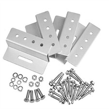 4PCS Solar Panel Mounting Brackets,Aluminum Flat Roof Wall Set Panels Wall Kits