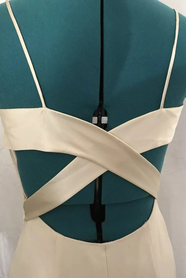 Vestido Andrea Polizzi Formal/Boda Hasta el Suelo Correa Espagueti Talla 6 Espalda Abierta Foto 4 de 4