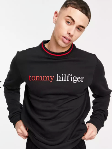 Men's TOMMY HILFIGER Track Top Sweater,style#UM0UM01802 BEH, size
