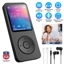 Portable Bluetooth MP4/MP3 Lossless HIFI Music Player Media FM Radio Recorder US