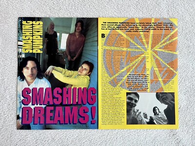 Smashing Pumpkins 1993 Clip Clipping Metal Rock UK Poster Music