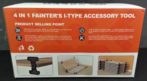 Saker 4 in 1 Painters I-Type Accessory Tool SEALED Paint & Stack Doors & Trim - Picture 2 of 4