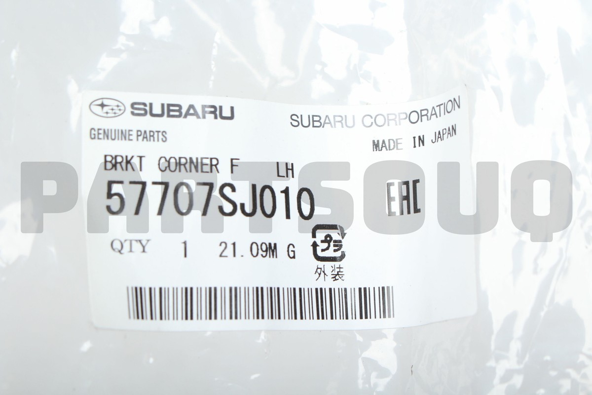 57707SJ010 Genuine Subaru BRKT CORNER F LH 57707-SJ010 | eBay