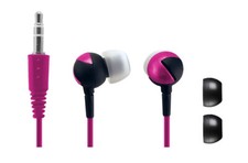 Sentry Zig-Zags Earbuds in Pink - Brand New