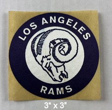 Los Angeles Rams Cloth Decal Vintage 3" x 3"