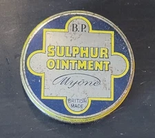 Myone Sulphur Sulfur Medical Drug Ointment Tin British 