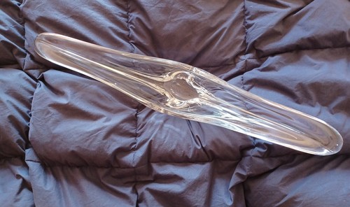 DAUM centrotavola Vetro Firmato Enorme 72cm Perfetto - Foto 2 di 5