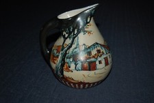 PAYS BASQUE CIBOURE PICHET SIGNE C. FISCHER HAUT 19 CM BASE 9 CM NEUF