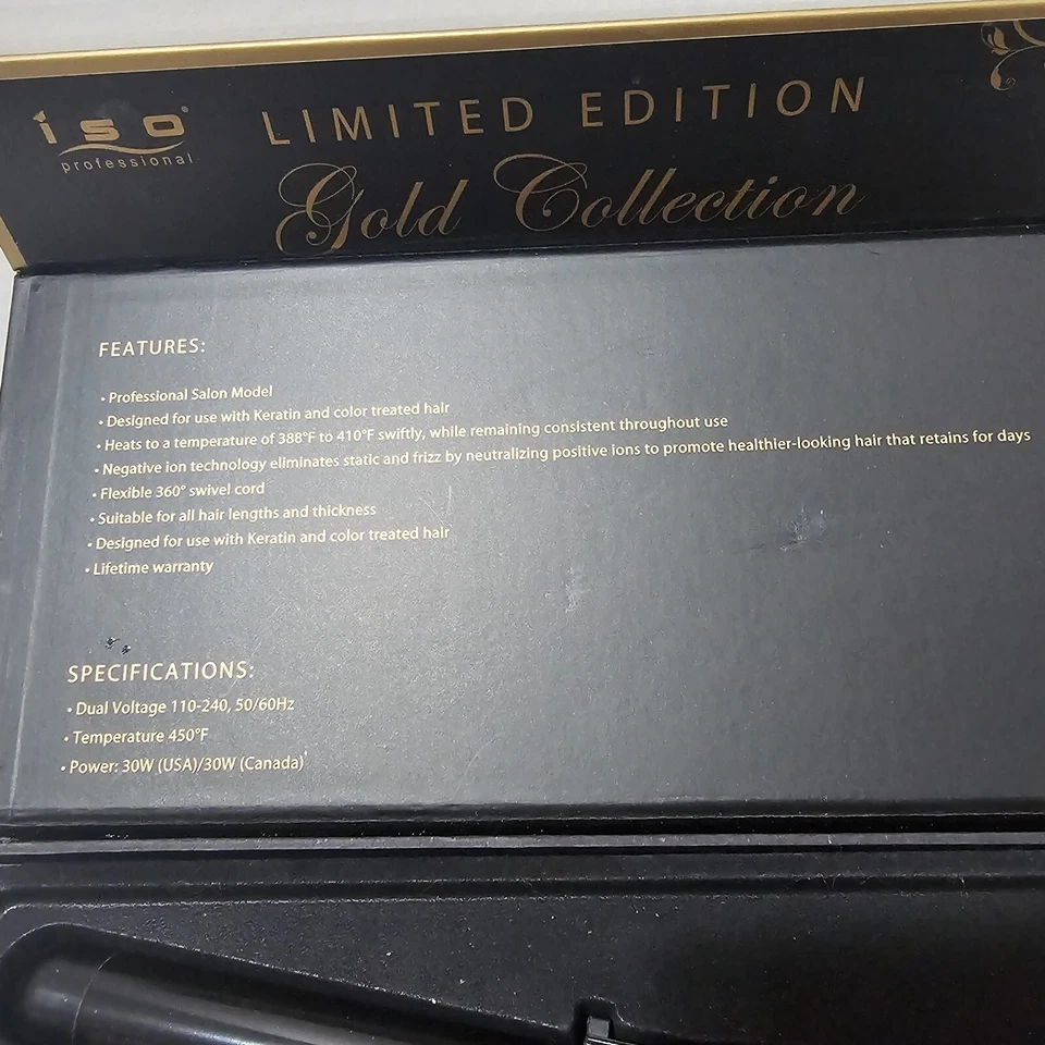 ISO Professional Limited Edition Gold Collection. 360* Spinnning Wand. Curling. - Image 3 of 4