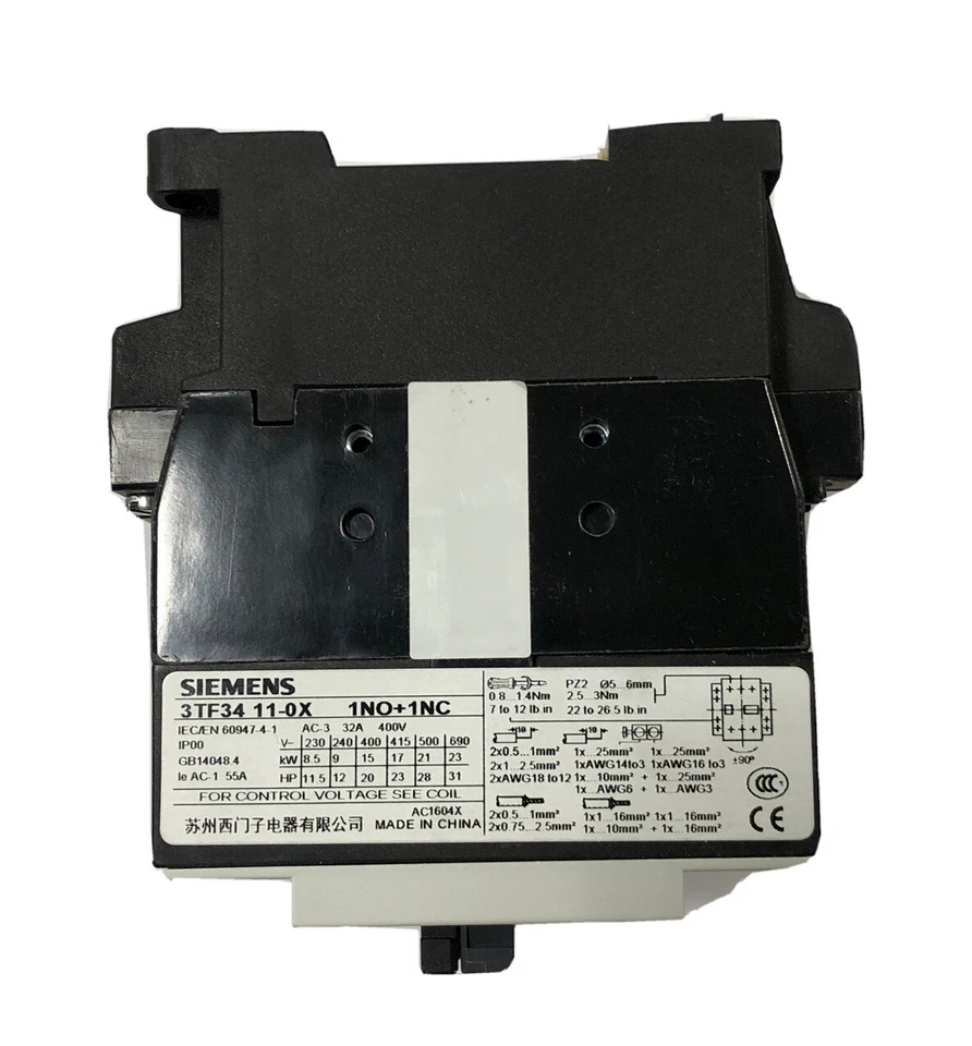 Siemens 3TF3400-0AC2, Motor Starter Contactor, New - Image 2 of 4