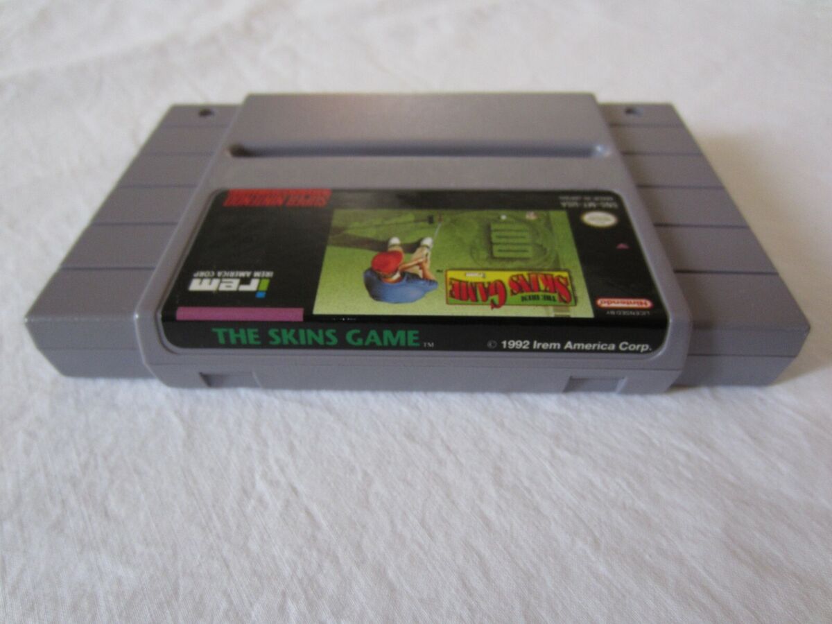 IREM Skins Game SNES Super Nintendo NOA Library Game Play Counselor Copy  RARE 715664391028