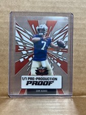 Sam Huard 2024 Leaf Football 1/1 Pre Production Proof