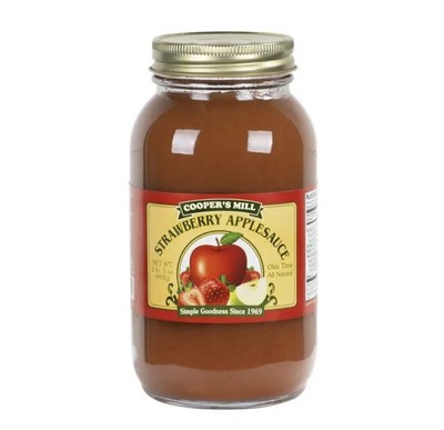 Strawberry Applesauce, Pint Jar