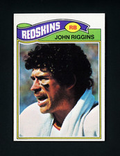 John Riggins 1977 Topps (HOF) Washington Redskins #55 NM-MT