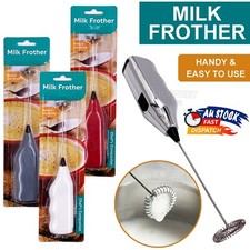 Electric Kitchen Mini Foamer Milk Frother Egg Beater Stirrer Whisk Mixer Tool AU