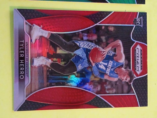 2 Karten Set Tyler Herro 2019-20 Prizm Entwurf #15 rot + grün RC's Hitze - Bild 3 von 7