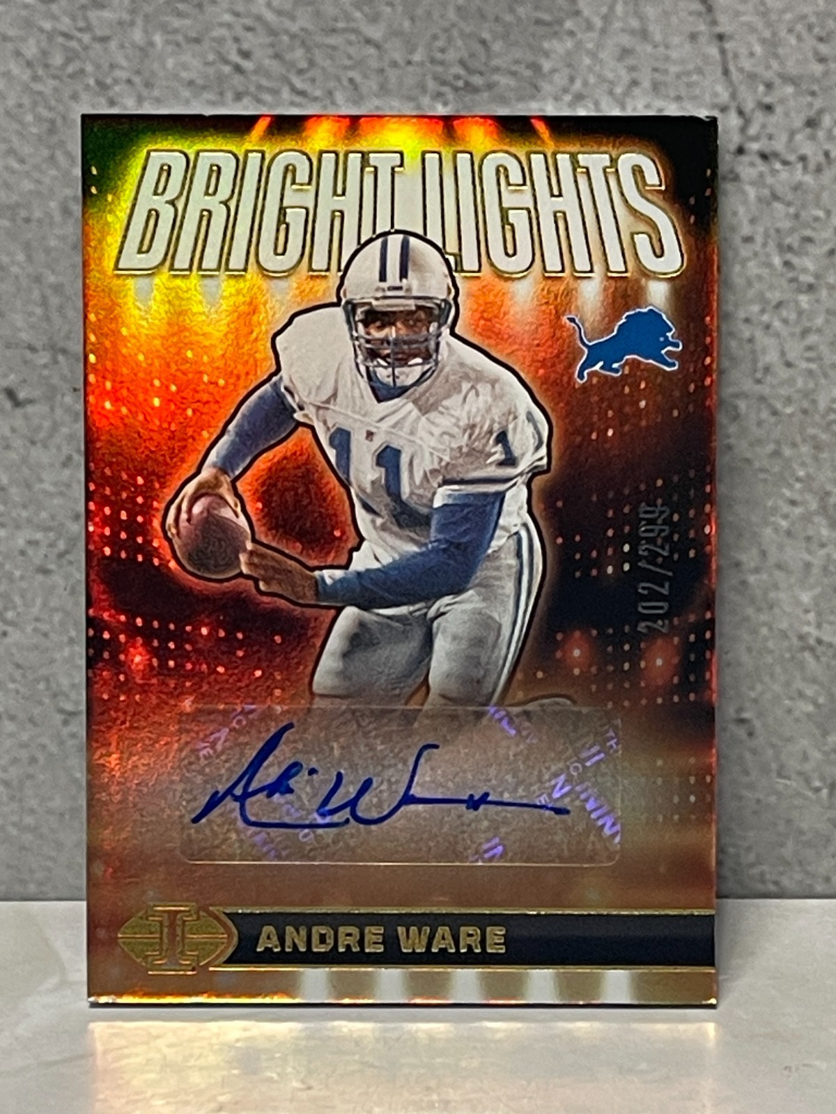 2024 Panini Illusions Bright Lights Signatures Andre Ware #'d/299
