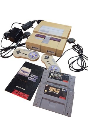 SUPER NINTENDO SNES Console System Choose Bundle 2 Games 2 Controllers (HDMI)