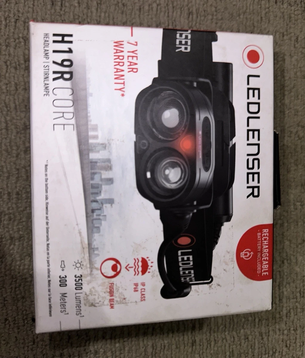 Frontale LED Lenser H7R Core 1000 Lumens Rechargeable - IP67, 250 M De Portée - Neuf