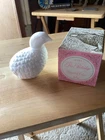 Vtg Avon THE PARTRIDGE 5oz Occur Cologne Milk Glass Bird Decanter in Box Full