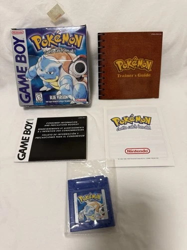 Pokemon Blue Version (Nintendo Game Boy, 1998) Authentic Complete in Box CIB