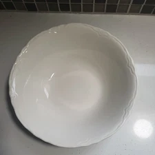 Vintage Off White  Homer Laughlin 8.5" Round X 2.5" Tall Vegetable Serving Bowl 
