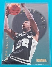 1995 SkyBox E-XL Unstoppable Insert  #15 Sean Elliott  Basketball Card M5