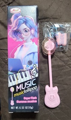 5 Pack   Music Lollipop Candy   Novelty Sound Candy Stick, Fruit Flavor, 15g New