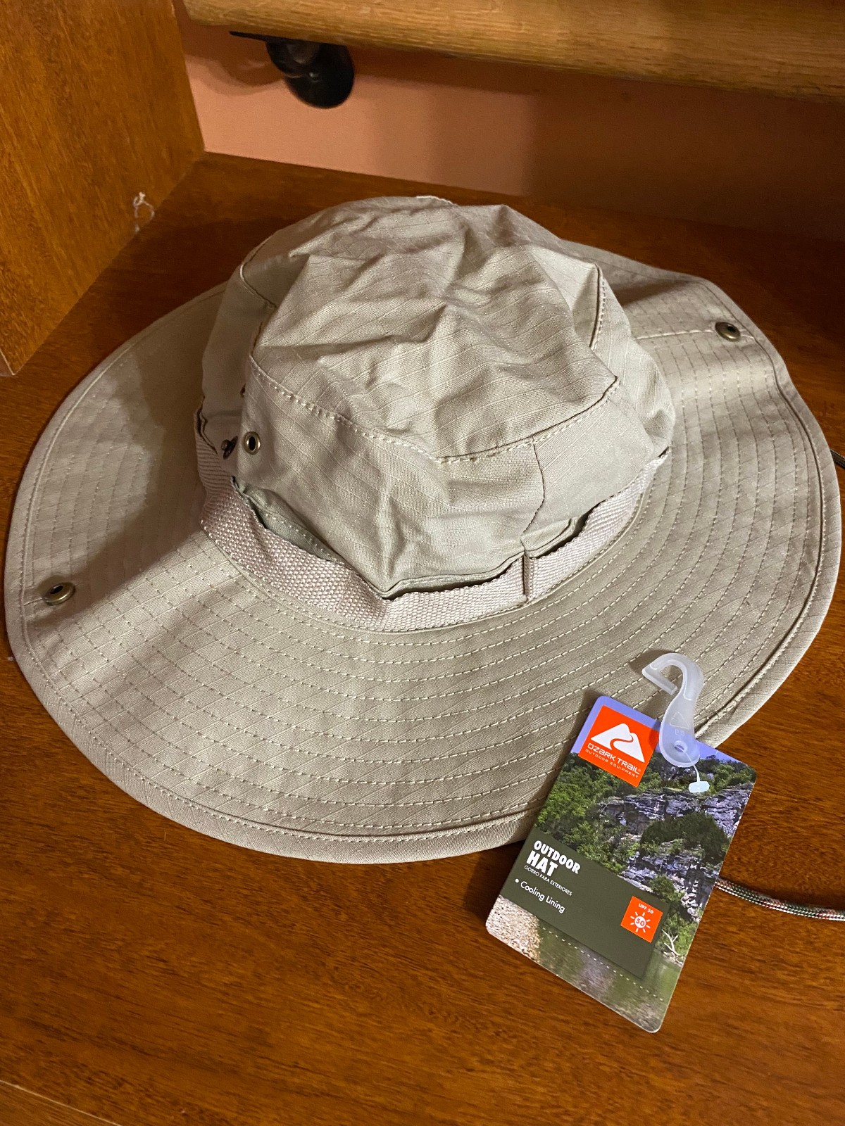 Ozark Trail Men's Outdoor Boonie Hat Size S/M NEW NWT Beige Stonewash